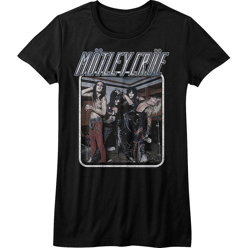 Foto 2 pulgar | Camiseta Rockinstone Motley Crue Junior Group Photo 180 G/m² - Venta Internacional.