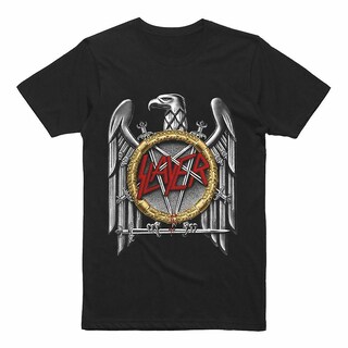 Foto 1 | Camiseta Rockinstone Slayer Silver Eagle 180 G/m² 100% Algodón - Venta Internacional.