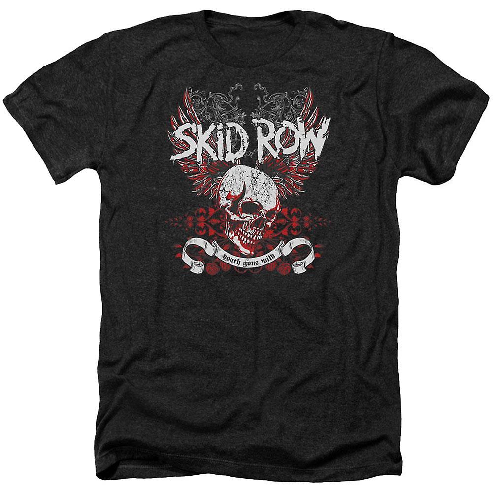 Foto 2 pulgar | Camiseta Rockinstone Skid Row Winged Skull 100% Algodón - Venta Internacional.