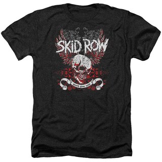 Foto 1 | Camiseta Rockinstone Skid Row Winged Skull 100% Algodón - Venta Internacional.