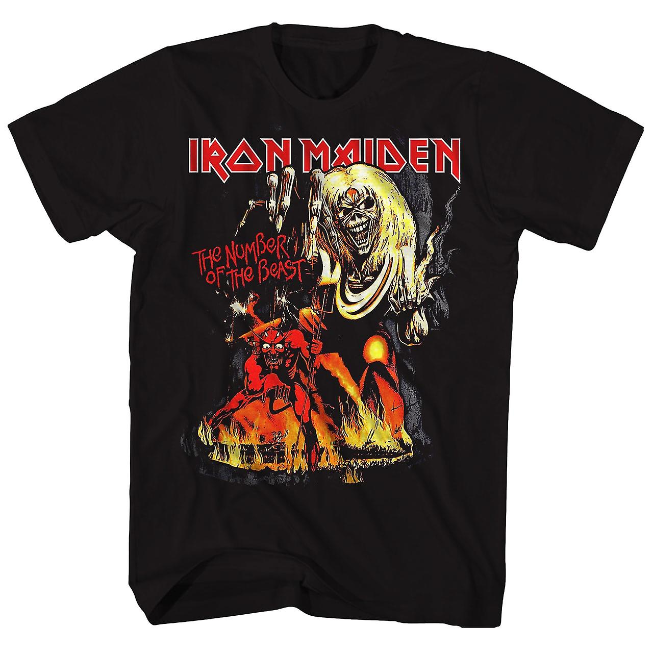 Foto 2 pulgar | Camiseta Rockinstone Iron Maiden Number Of The Beast Album Ar - Venta Internacional.