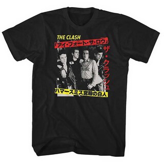 Foto 1 | Camiseta Rockinstone Clash Kanji 100% Algodón - Venta Internacional.