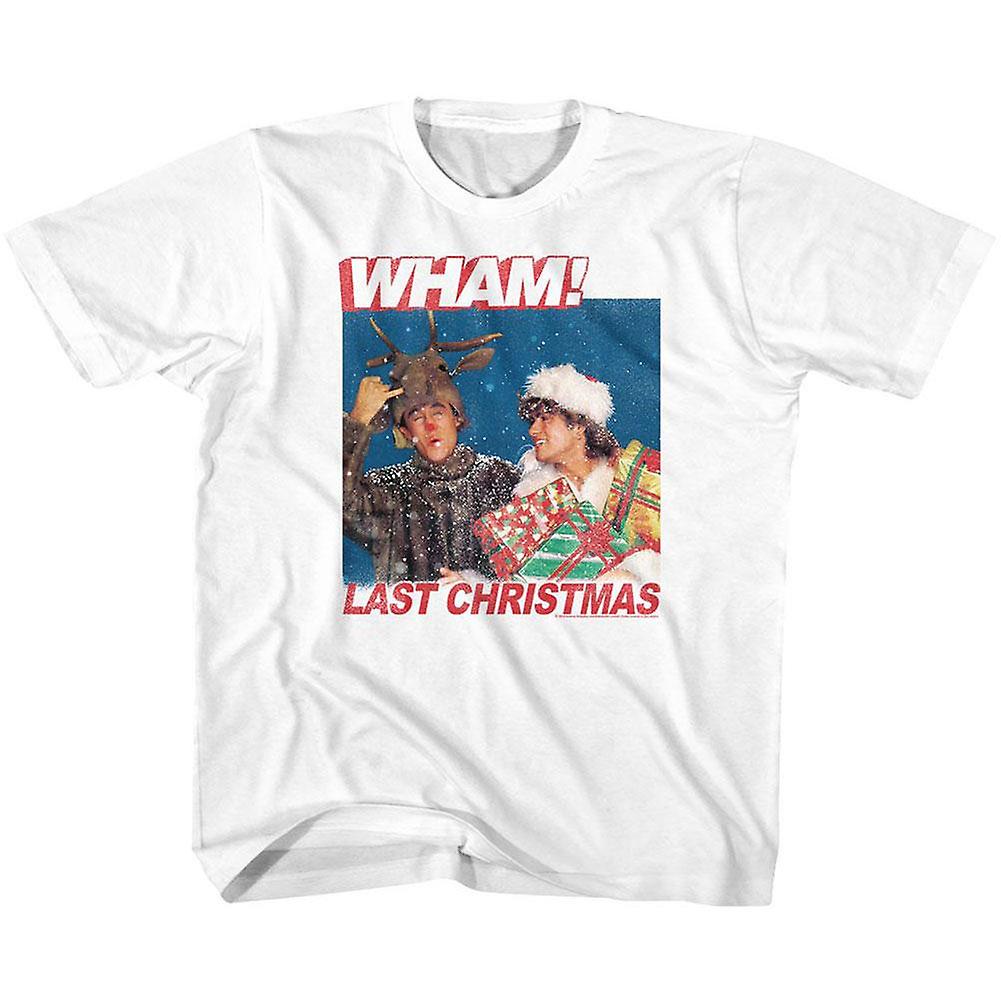 Foto 2 pulgar | Camiseta Con Letras De Rockinstone Wham Last Christmas Para Jóvenes - Venta Internacional.