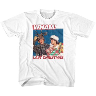 Foto 1 | Camiseta Con Letras De Rockinstone Wham Last Christmas Para Jóvenes - Venta Internacional.