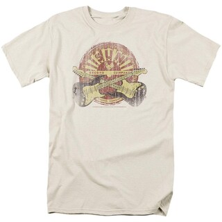 Foto 1 | Camiseta Sun Records Crossed Guitars Para Adulto, 100% Algodón - Venta Internacional.