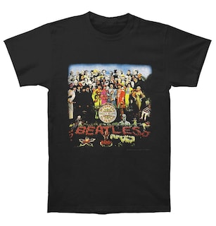 Foto 1 | Camiseta Rockinstone The Beatles Vintage Sgt Negra Pimienta - Venta Internacional.