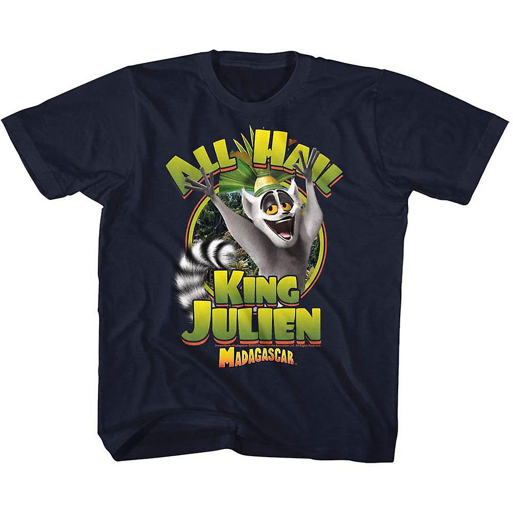 Foto 2 pulgar | Camiseta Rockinstone Madagascar King Julien Para Jóvenes - Venta Internacional.