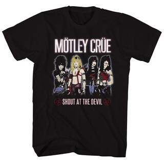 Foto 1 | Camiseta Rockinstone Motley Crue Shout At The Devil - Venta Internacional.