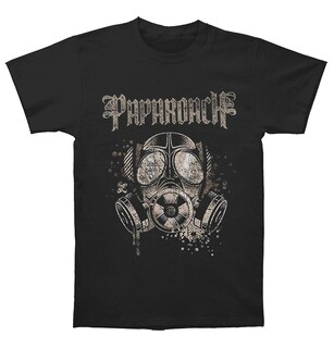 Foto 1 | Camiseta Rockinstone Papa Roach Gas Mask 100% Algodón - Venta Internacional.
