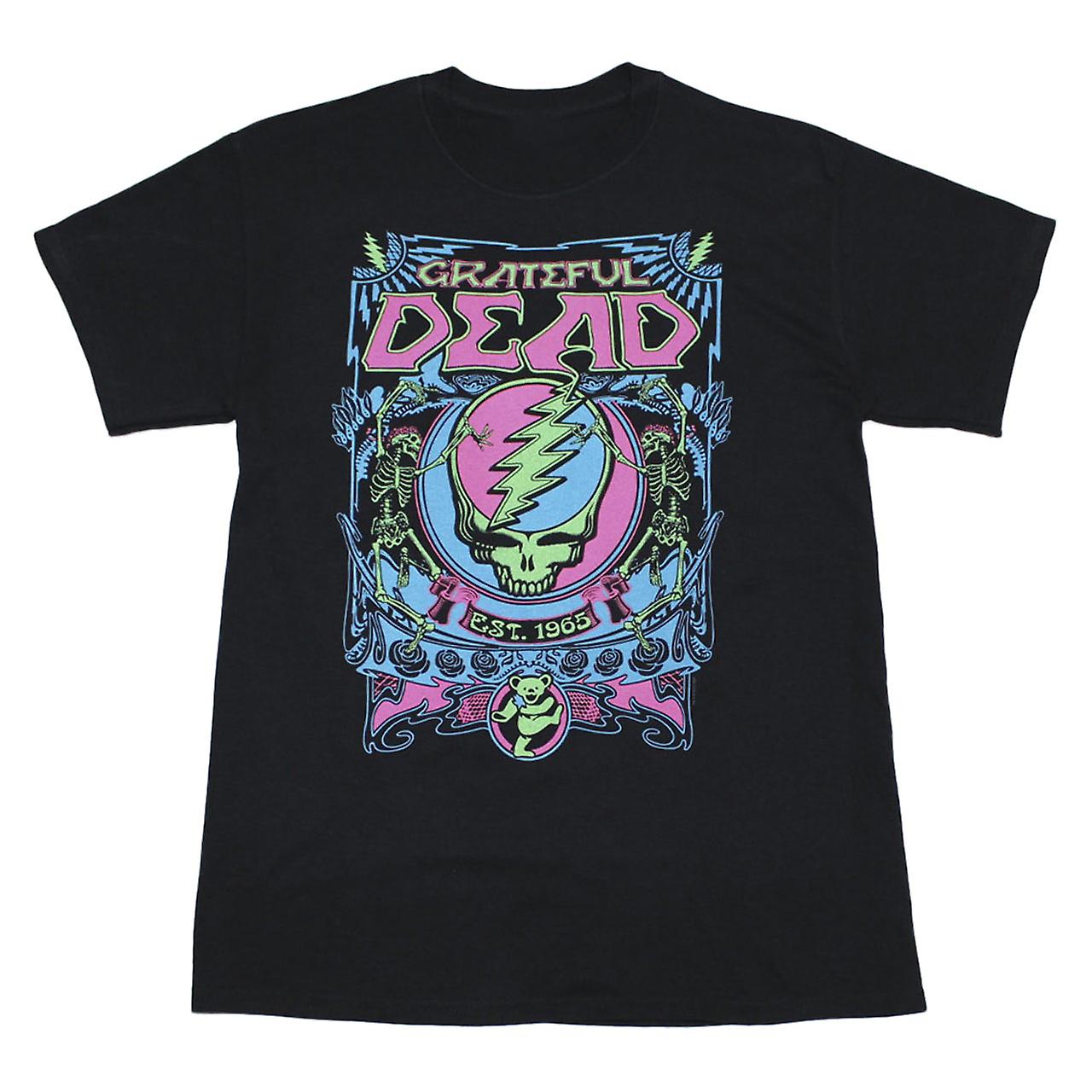 Foto 2 pulgar | Camiseta Rockinstone Grateful Dead Syf Blacklight Para Hombre - Venta Internacional.