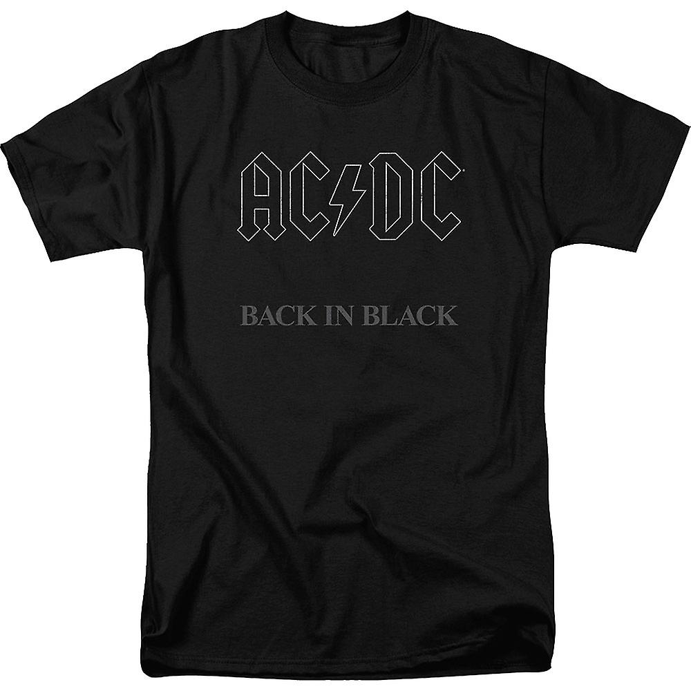 Foto 2 pulgar | Camiseta Rockinstone Acdc Back En Negro 100% Algodón - Venta Internacional.
