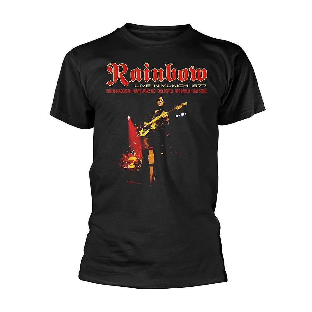 Foto 2 pulgar | Camiseta Rockinstone Rainbow Live In Munich 180 G/m² - Venta Internacional.