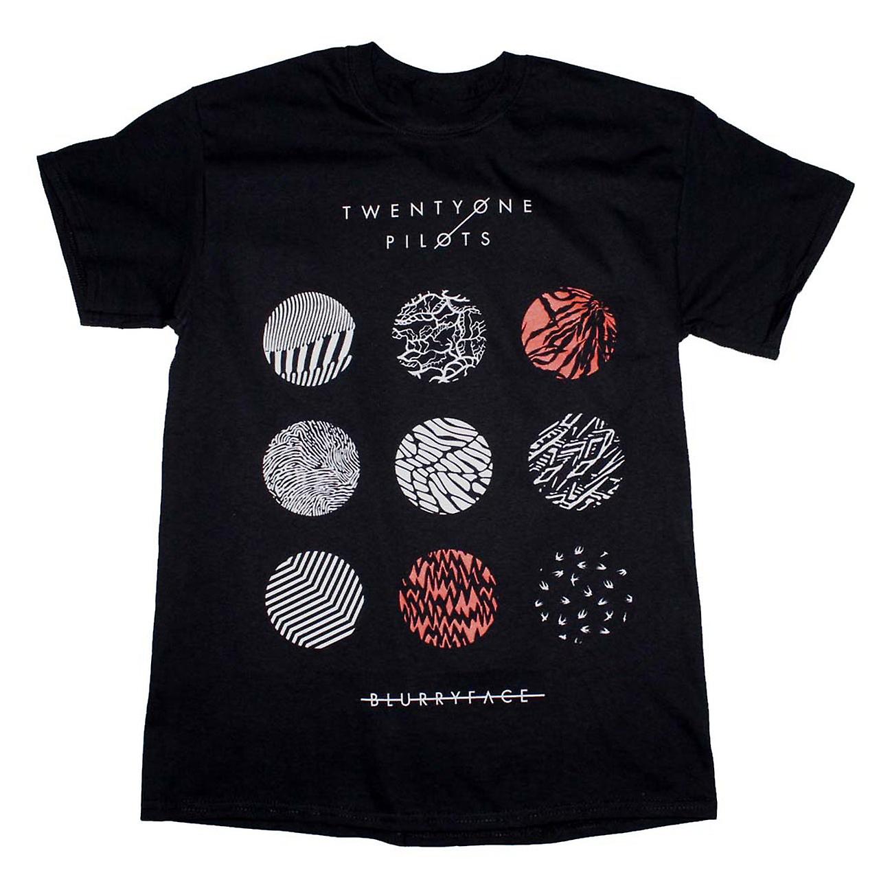 Foto 2 pulgar | Camiseta Rockinstone Twenty One Pilots Blurryface 180 G/m² - Venta Internacional.