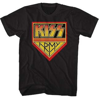 Foto 1 | Camiseta Rockinstone Black Kiss Army 100% Algodón - Venta Internacional.