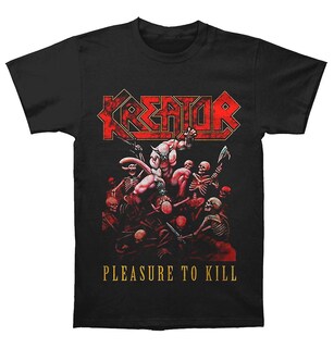 Foto 1 | Camiseta Rockinstone Kreator Pleasure To Kill, 180 G/m², 100% Cuna - Venta Internacional.