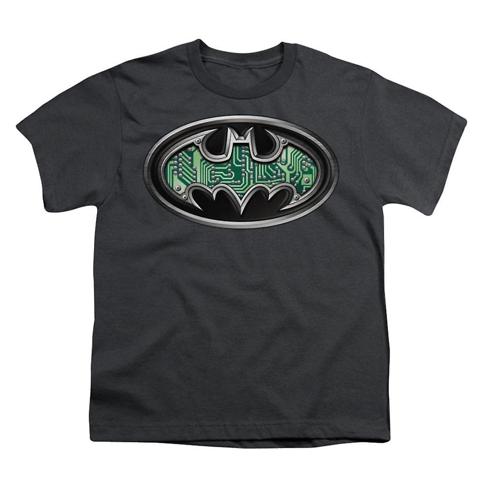 Foto 2 pulgar | Camiseta Rockinstone Batman Circuitry Shield Para Jóvenes - Venta Internacional.