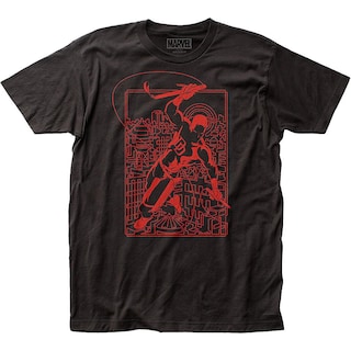 Foto 1 | Camiseta Rockinstone Red Outline Daredevil Para Hombre - Venta Internacional.