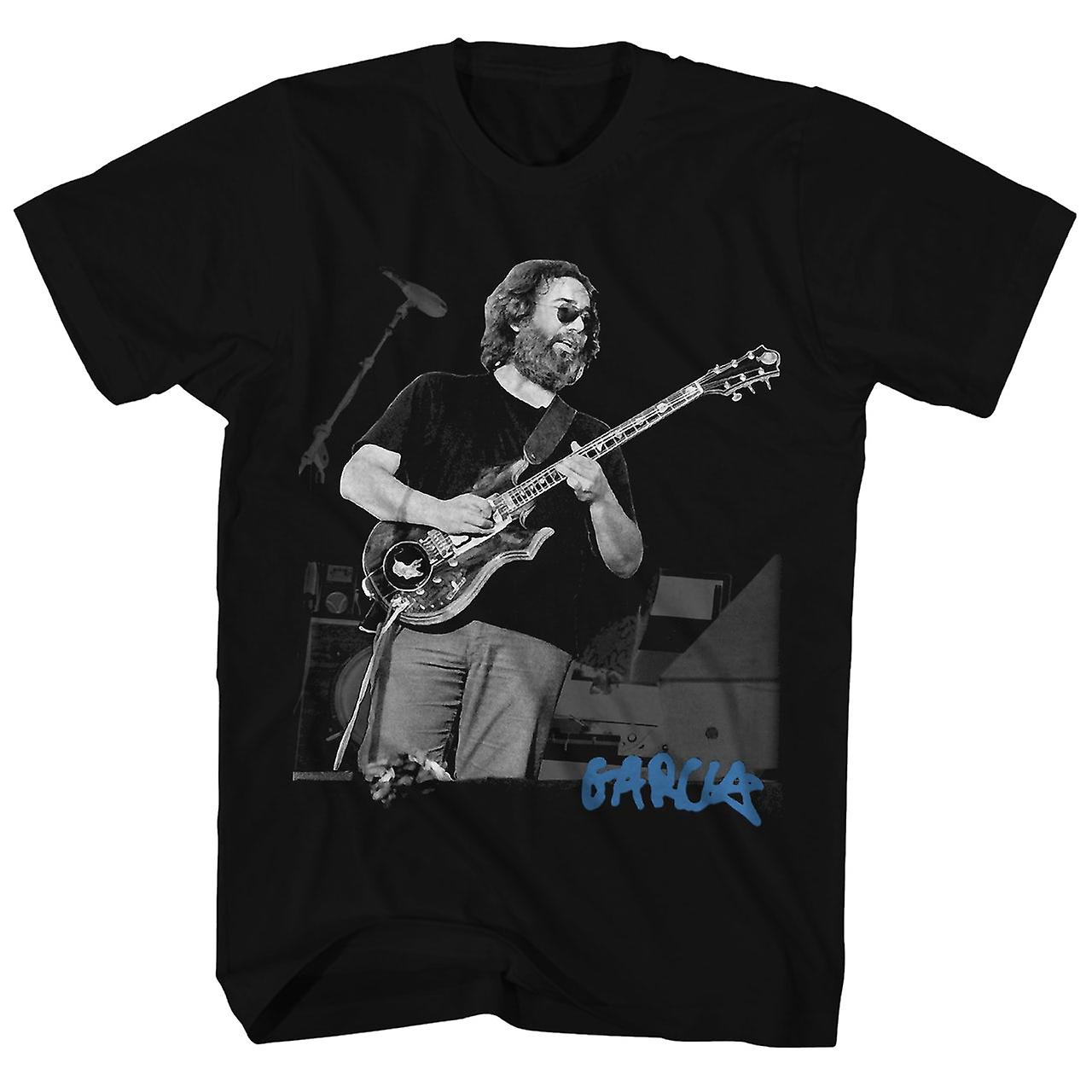 Foto 2 pulgar | Camiseta Rockinstone Jerry Garcia Live Portrait En Blanco Y Negro - Venta Internacional.