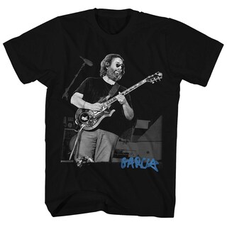 Foto 1 | Camiseta Rockinstone Jerry Garcia Live Portrait En Blanco Y Negro - Venta Internacional.