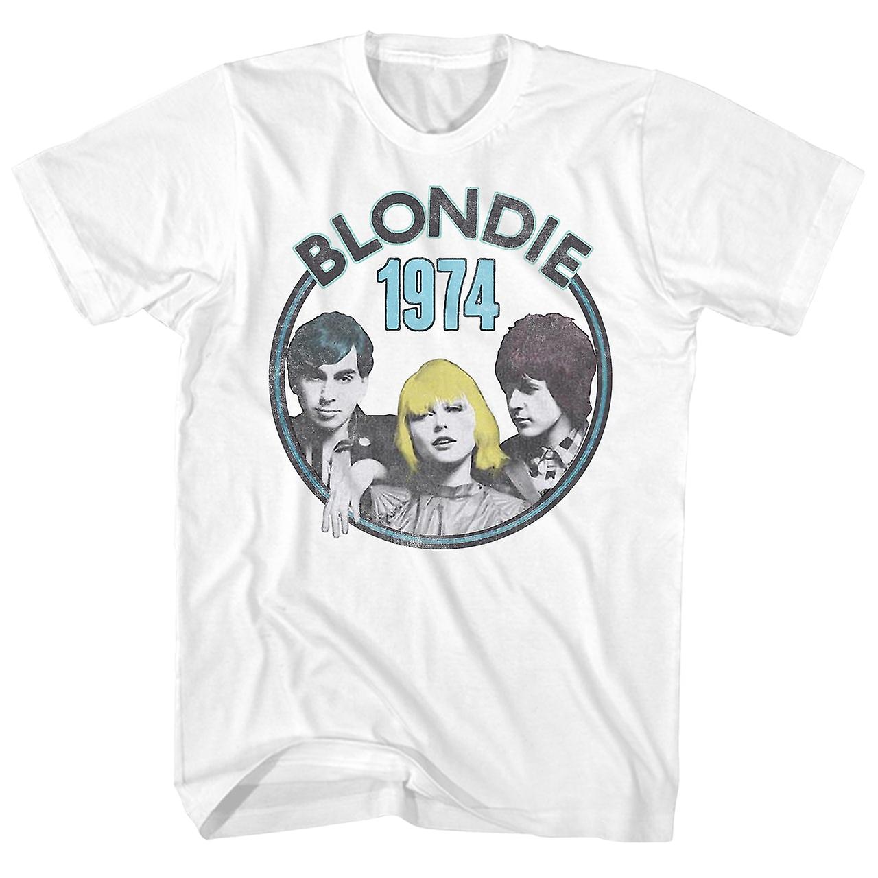 Foto 2 pulgar | Camiseta Rockinstone Blondie 1974 Foto De Grupo Para Hombre - Venta Internacional.