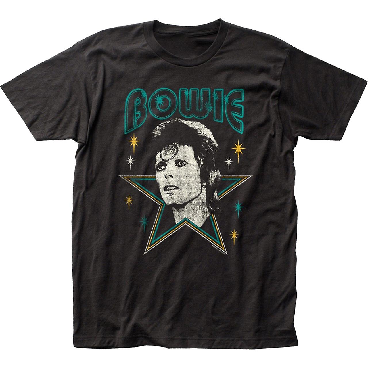 Foto 2 pulgar | Camiseta Rockinstone David Bowie Stars 100% Algodón - Venta Internacional.