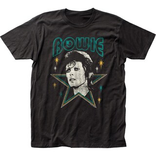 Foto 1 | Camiseta Rockinstone David Bowie Stars 100% Algodón - Venta Internacional.
