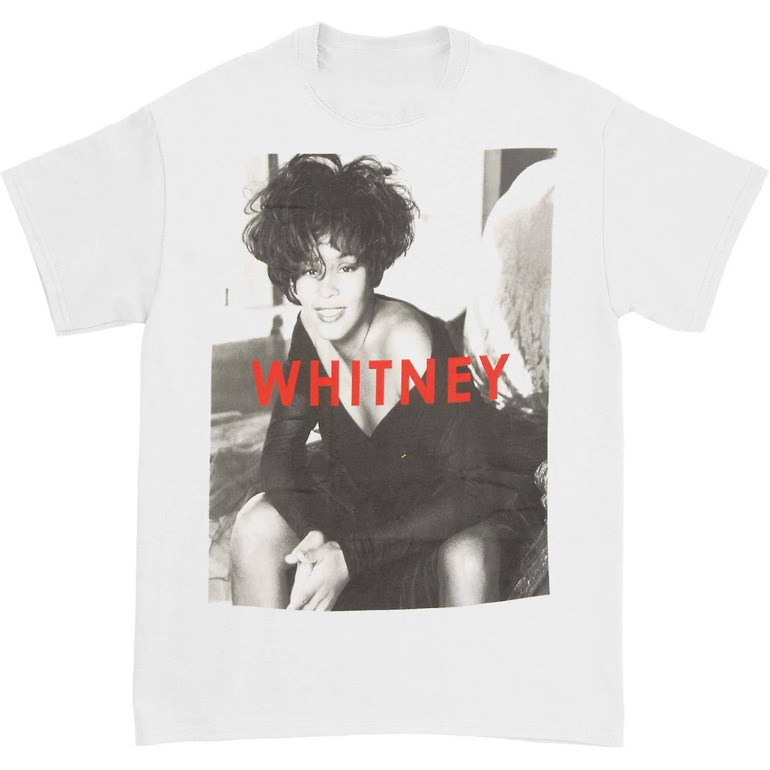 Foto 2 pulgar | Camiseta Rockinstone Whitney Houston B&w Portrait - Venta Internacional.