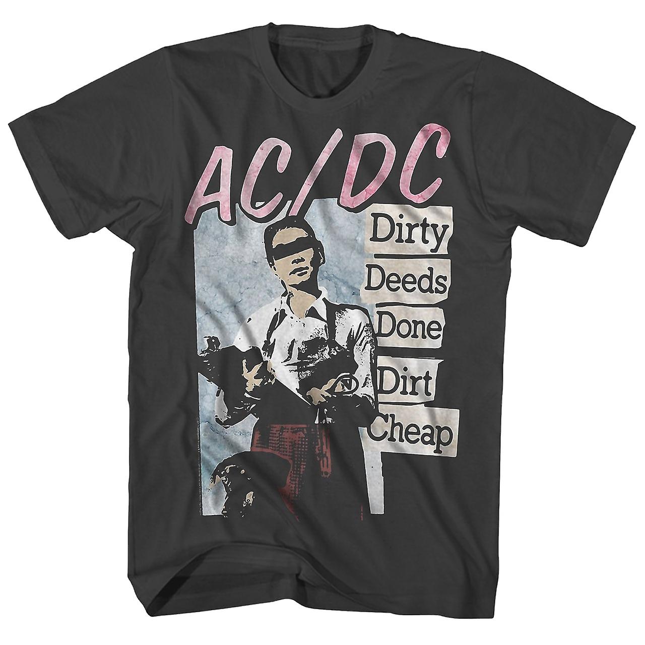 Foto 2 pulgar | Camiseta Ac/dc Dirty Deeds Done Dirt Cheap Album Art Para Hombre - Venta Internacional.