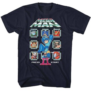 Foto 1 | Camiseta Rockinstone Mm2 Crew Mega Man 100% Algodón - Venta Internacional.
