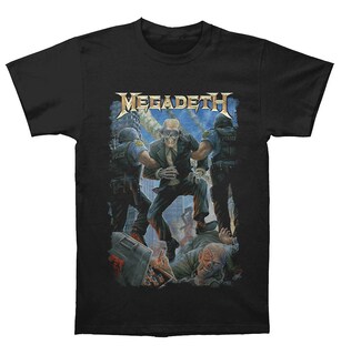 Foto 1 | Camiseta Rockinstone Megadeth Vic Taken Away De Algodón 180 G/m² - Venta Internacional.