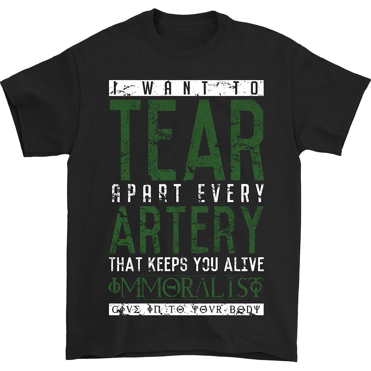 Foto 2 pulgar | Camiseta Rockinstone Immoralist Tear Apart 180 G/m², 100% Algodón - Venta Internacional.