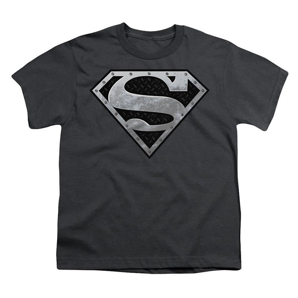 Foto 2 pulgar | Camiseta Rockinstone Superman Super Metallic Shield Para Jóvenes - Venta Internacional.