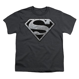 Foto 1 | Camiseta Rockinstone Superman Super Metallic Shield Para Jóvenes - Venta Internacional.