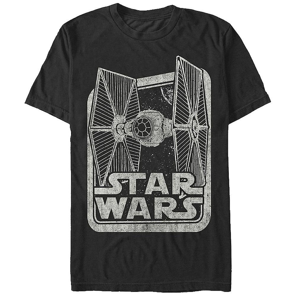 Foto 1 | Camiseta Rockinstone En Blanco Y Negro Star Wars Tie Fighter - Venta Internacional.