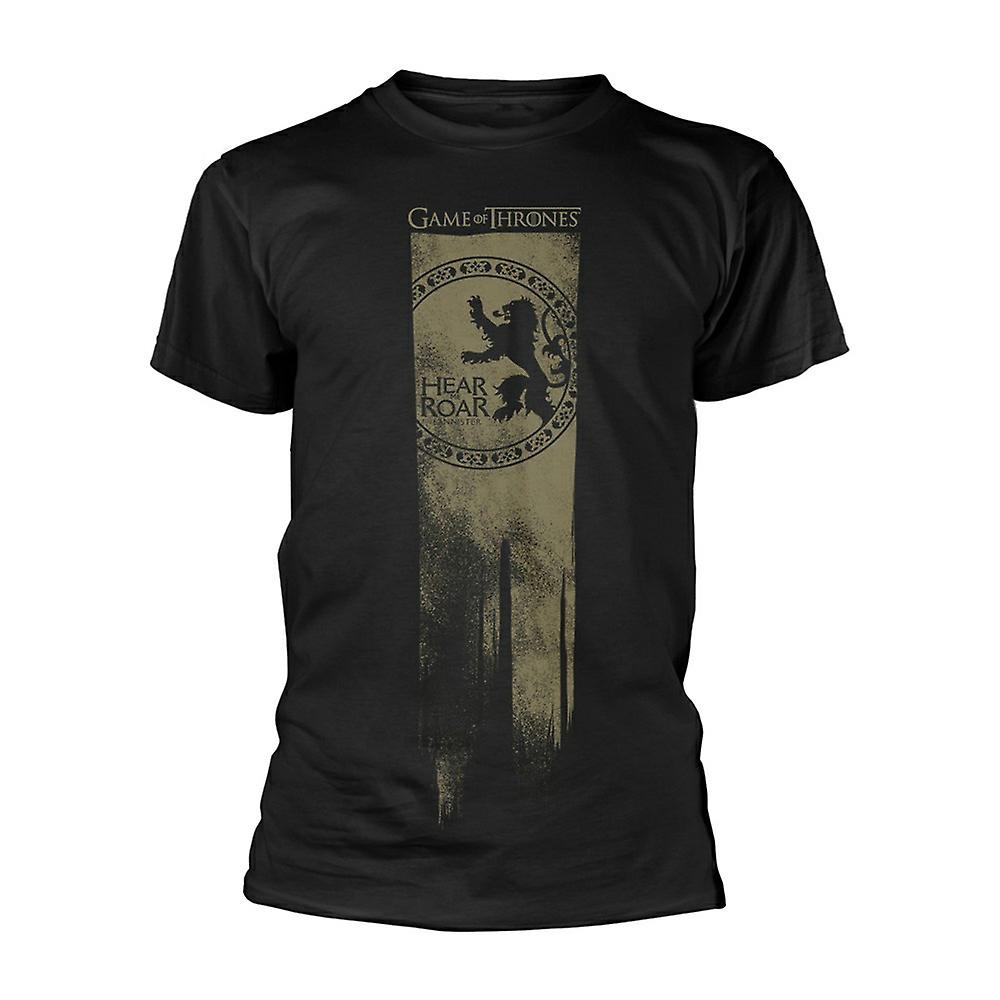 Foto 2 pulgar | Camiseta Rockinstone Juego De Tronos Lannister Flag Hear Me R - Venta Internacional.