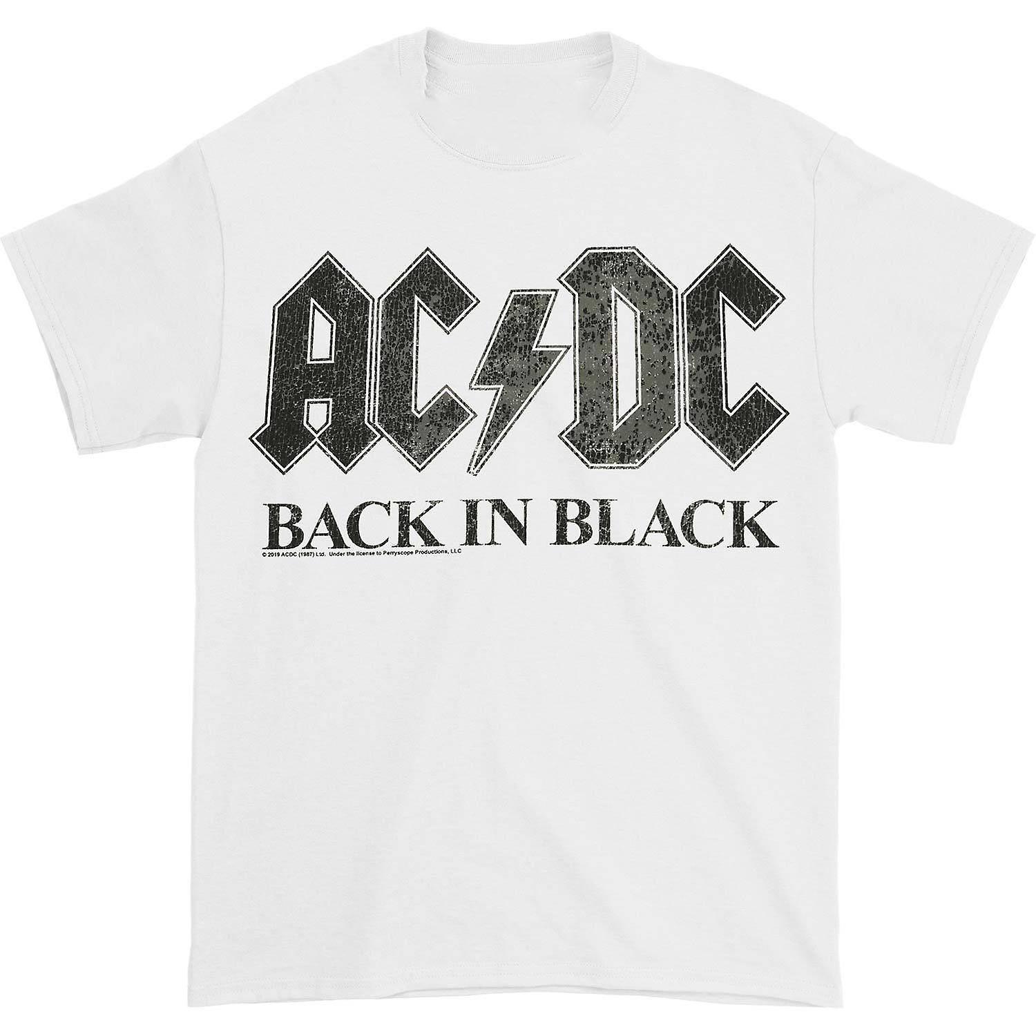 Foto 1 | Camiseta Rockinstone Ac/dc Back En Negro 100% Algodón - Venta Internacional.
