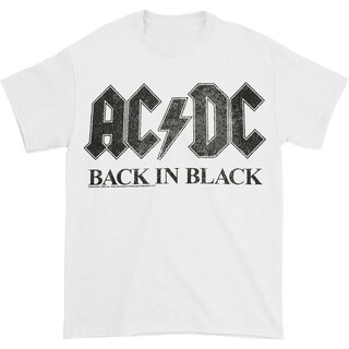 Foto 1 | Camiseta Rockinstone Ac/dc Back En Negro 100% Algodón - Venta Internacional.