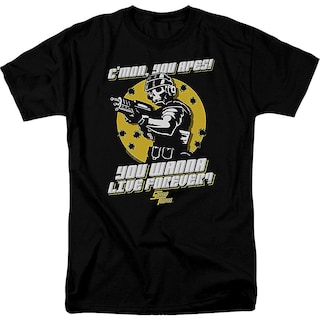 Foto 1 | Camiseta Rockinstone You Wanna Live Forever Starship Troopers - Venta Internacional.