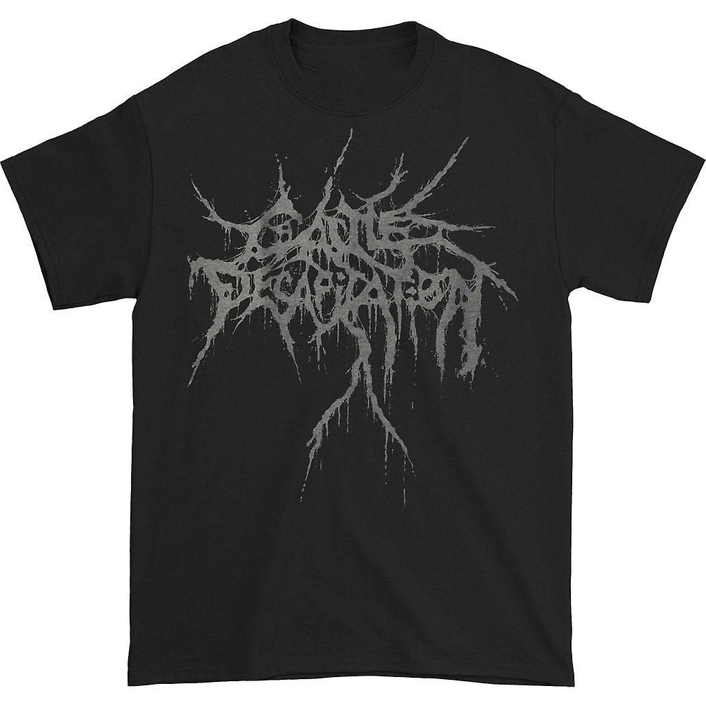 Foto 2 pulgar | Camiseta Rockinstone Cattle Decapitation Black Logo Para Hombre - Venta Internacional.