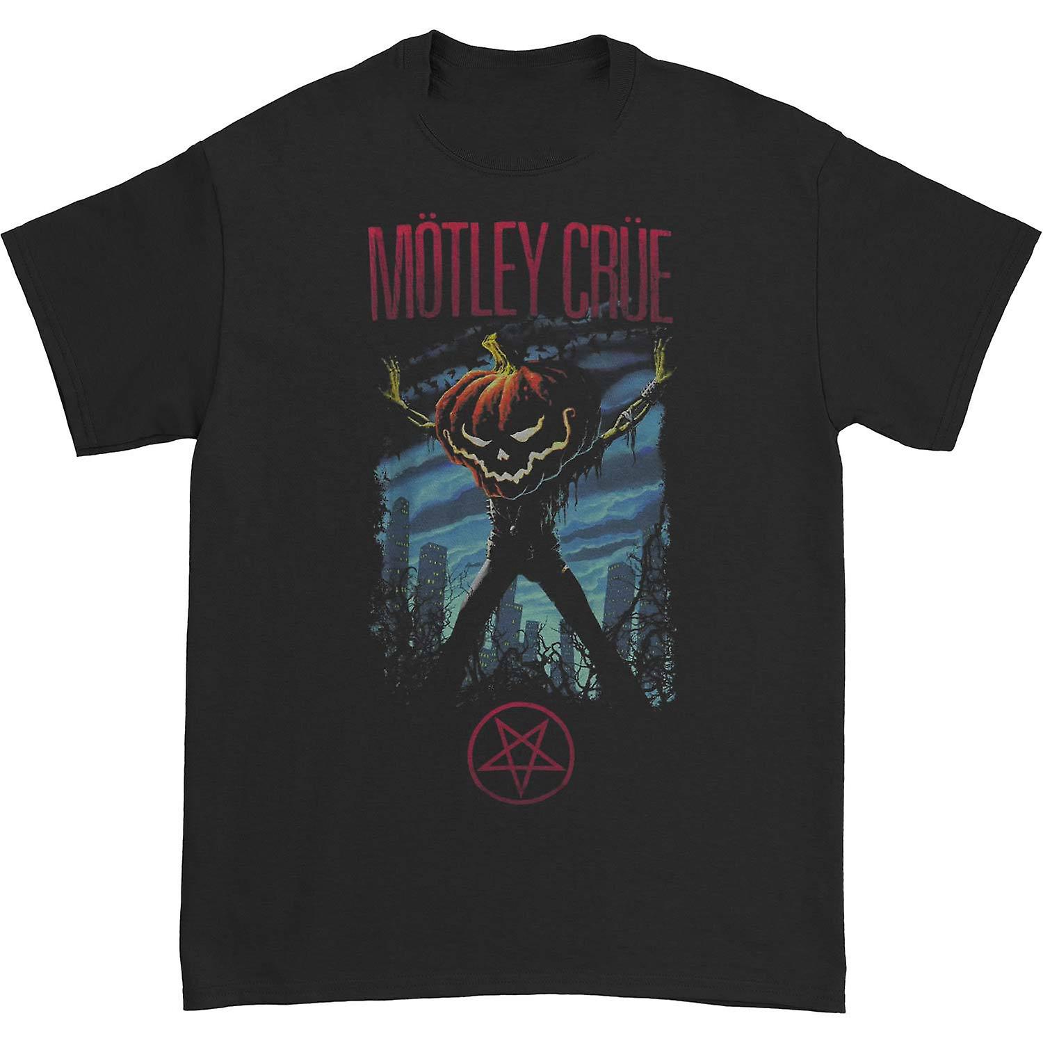 Foto 2 pulgar | Camiseta Rockinstone Motley Crue Con Cabeza De Calabaza, 180 G/m², 100% Algodón - Venta Internacional.