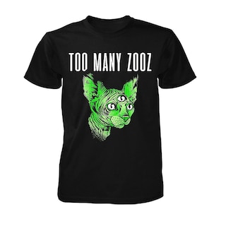 Foto 1 | Camiseta Too Many Zooz Green Kat Para Hombre 100% Algodón - Venta Internacional.