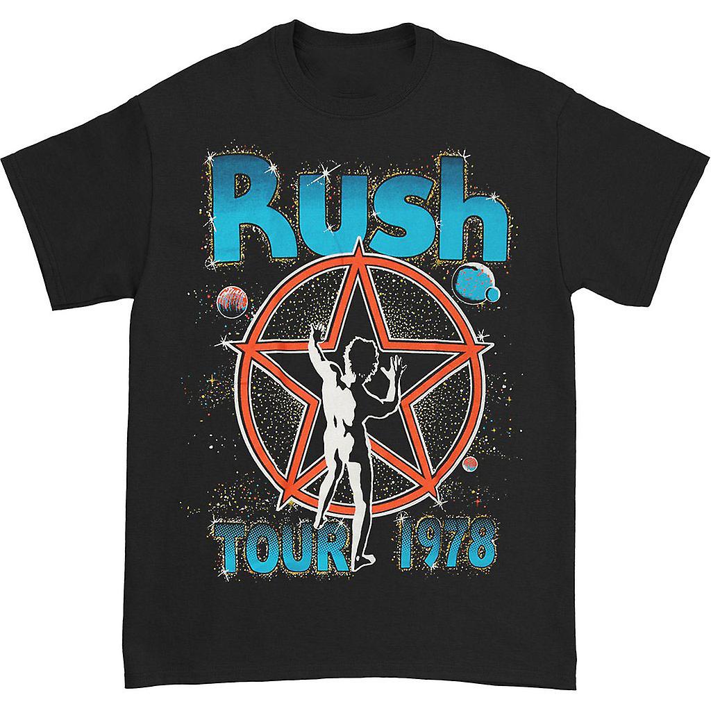 Camiseta Rockinstone Rush Starman Tour 1978 Para Hombre - Venta Internacional.