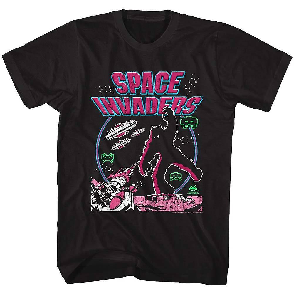 Foto 2 pulgar | Camiseta Rockinstone Space Invaders, Colores Retro, 180 G/m² - Venta Internacional.