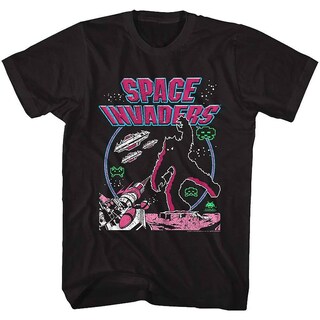 Foto 1 | Camiseta Rockinstone Space Invaders, Colores Retro, 180 G/m² - Venta Internacional.