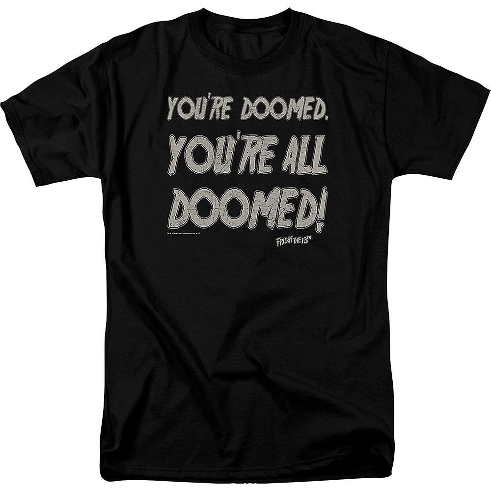 Foto 2 pulgar | Camiseta Rockinstone You're All Doomed Friday The 13th - Venta Internacional