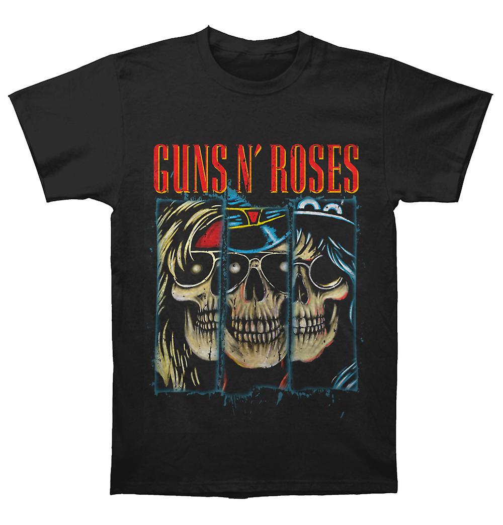 Foto 2 pulgar | Camiseta Rockinstone Guns N Roses Skulls Afd Roja Para Hombre - Venta Internacional.