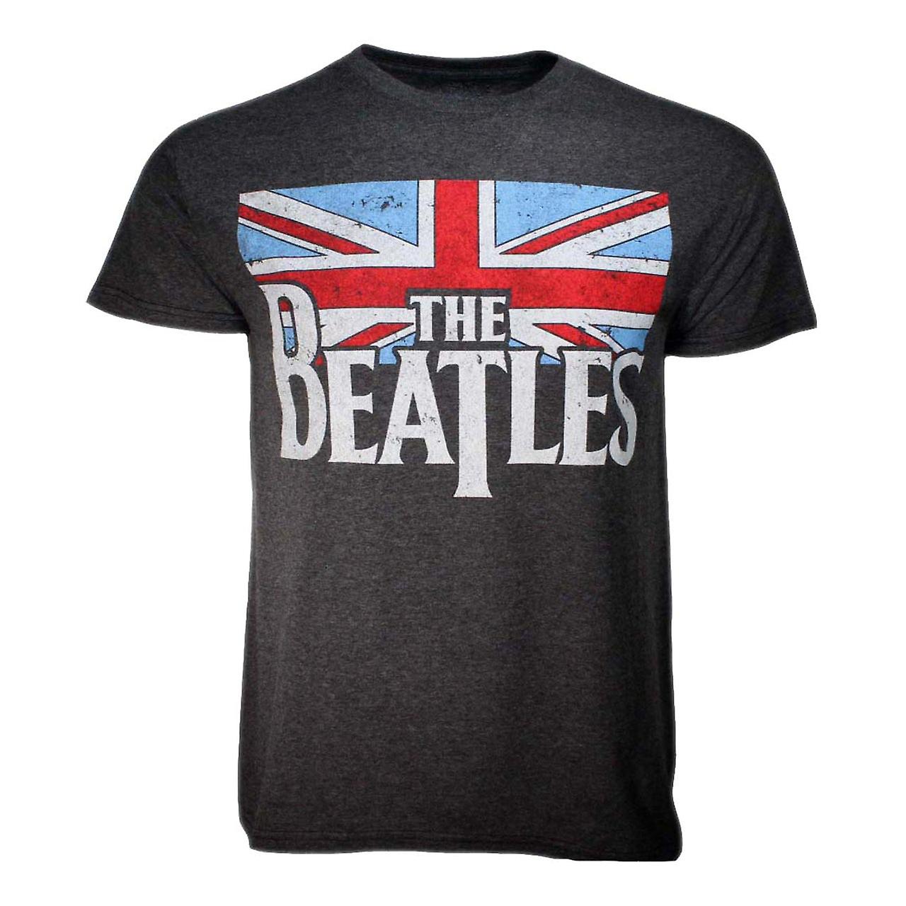 Foto 2 pulgar | Camiseta Rockinstone Con La Bandera Británica Desgastada De The Beatles - Venta Internacional.