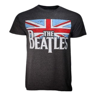Foto 1 | Camiseta Rockinstone Con La Bandera Británica Desgastada De The Beatles - Venta Internacional.