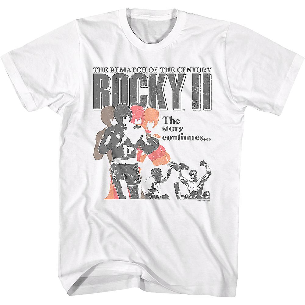 Foto 2 pulgar | Camiseta Rockinstone La Historia Continúa Rocky Ii - Venta Internacional.