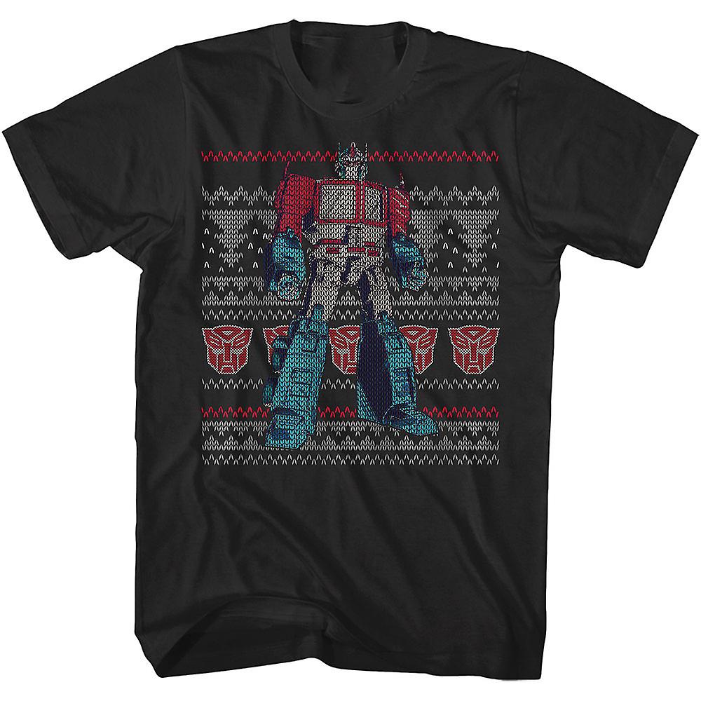 Foto 1 | Camiseta Rockinstone Optimus Prime Faux Ugly Christmas Sweater - Venta Internacional.